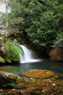 07-2422 Cascade Flowing from the Grotte de Choranche, Vercors Natural Park France